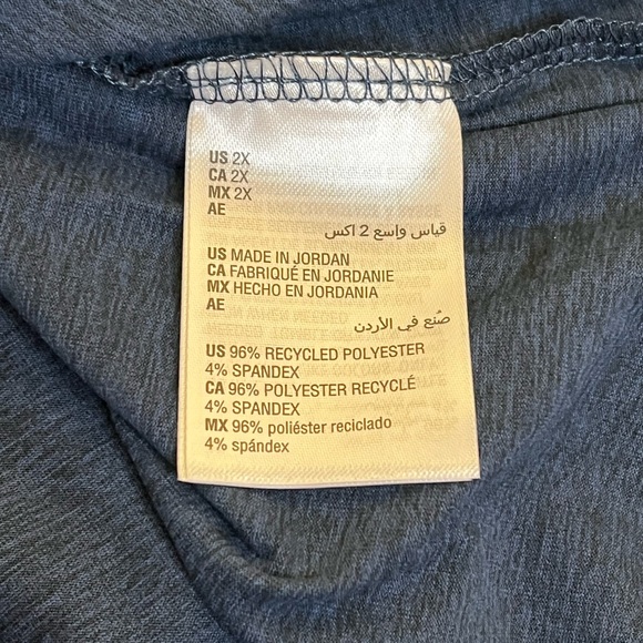 Two V-neck t-shirts women 2xlg Blue & gray Ideology - Picture 6 of 14